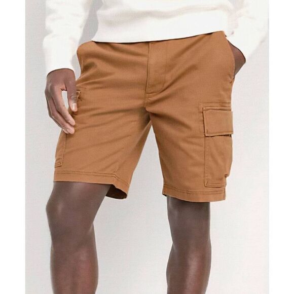Old Navy Other - NWT Old Navy Shorts Men's 42 Brown Falconry Lived In Straight Cargo Cotton